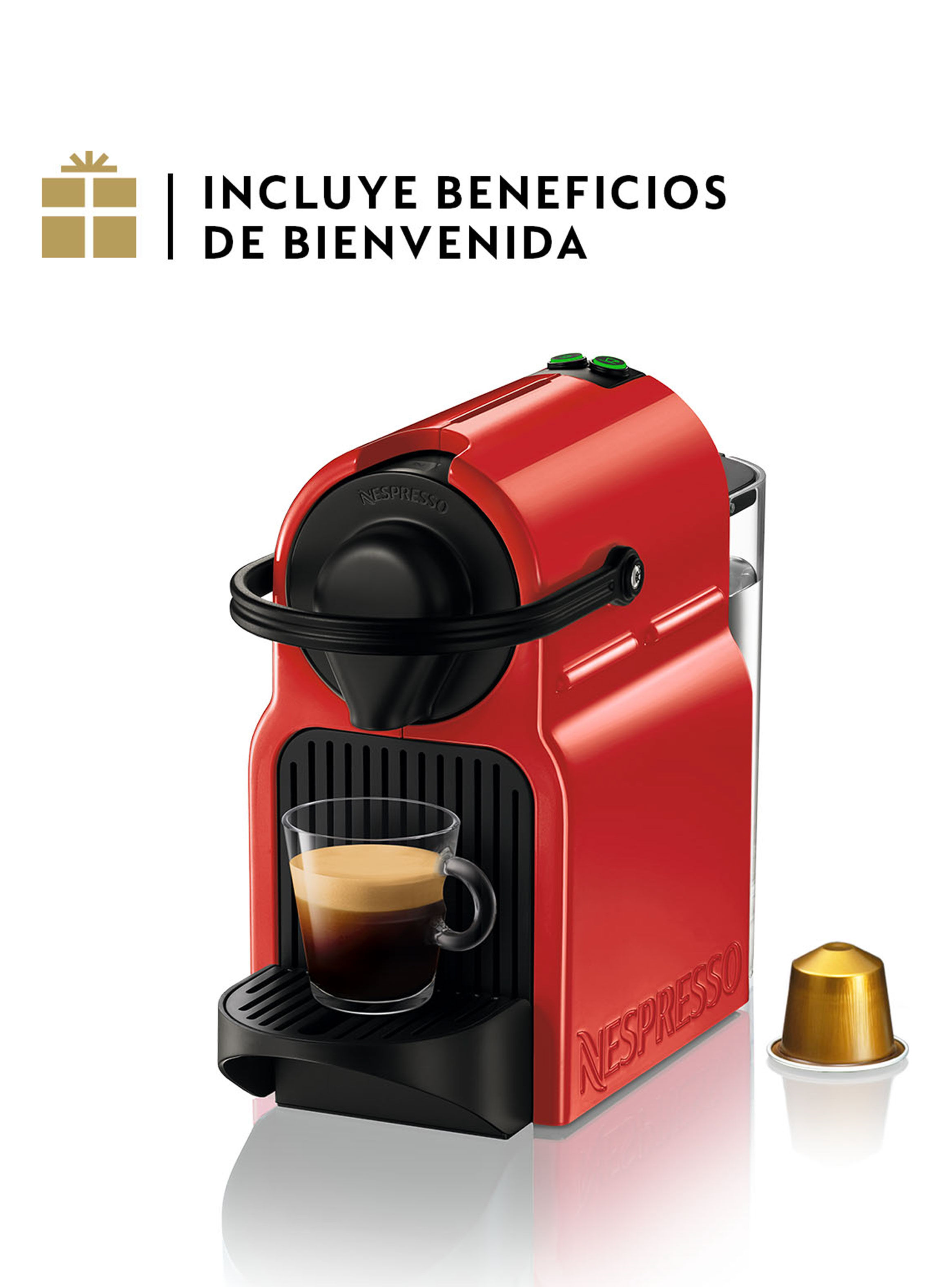 Cafetera INISSIA Nespresso® con 40 Cápsulas de Regalo - Café Jurado
