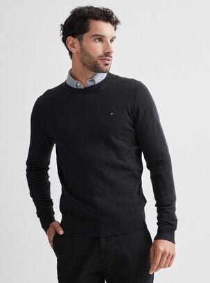 Sweater Regular Fit Classic,Negro,hi-res