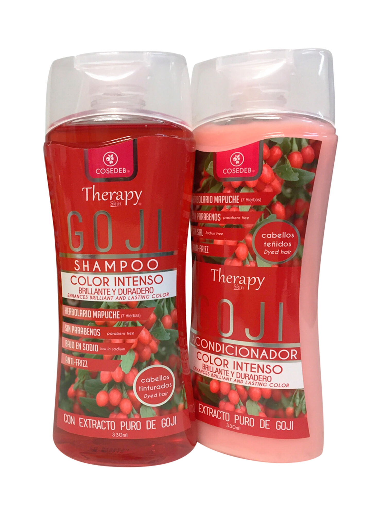 Pack Cosedeb Therapy Skin Shampoo y Acondicionador Goji color intenso -  Sets de Tratamiento | Paris.cl