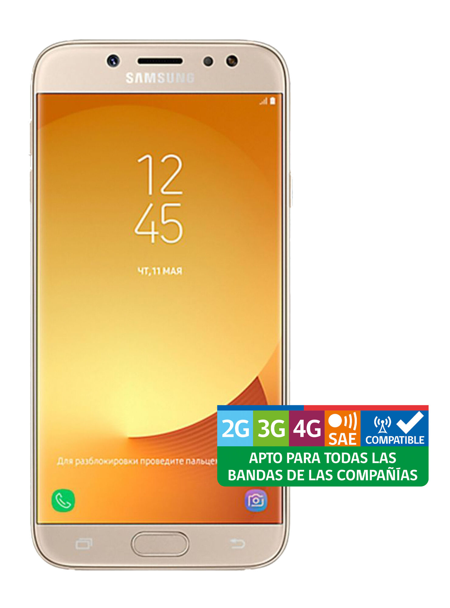 Smartphone Samsung Galaxy J5 Pro 5,2" Dorado Claro - Smartphones | Paris.cl