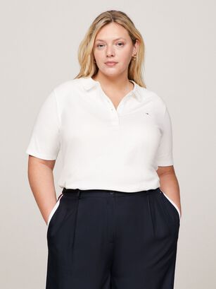 Polo Curve 1985 Collection Blanco Tommy Hilfiger,hi-res