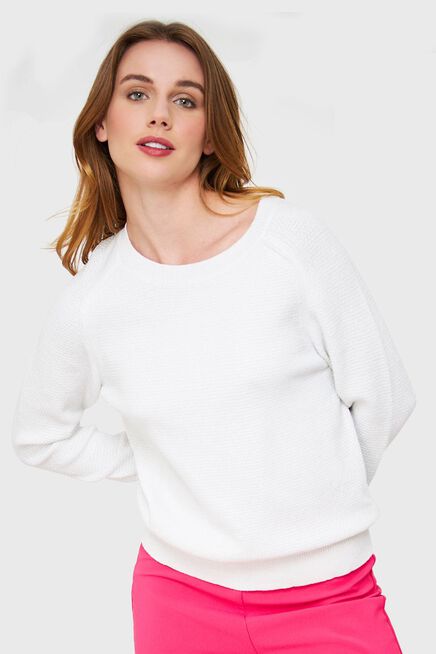 Sweater Brillos Blanco Nicopoly - Chalecos, Sweaters y Tejidos | Paris.cl