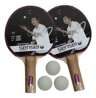 Set Ping Pong Sensei 2 Paletas + 3 Pelotas - 1*,hi-res