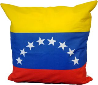Cojín Felpa 45x45 cm De La Bandera De Venezuela Extra Suave ,hi-res