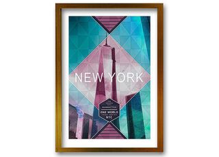 Cuadro 70x50 cm ilustración New york,hi-res