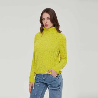 Sweater Mujer Tejido Juvenil Verde Limon Fashion´s Park,hi-res
