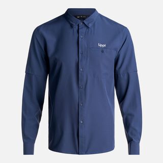 Camisa Hombre Murallon Q-Dry Shirt Azul Marino Lippi,hi-res