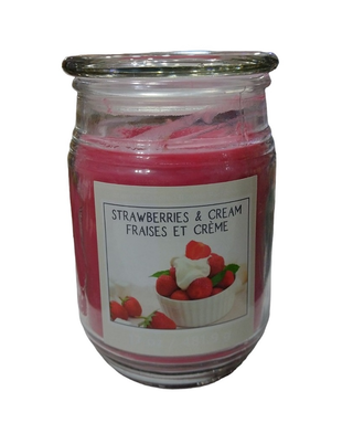 Vela aromática Ashland Strawberries & Cream - 17 onzas,hi-res