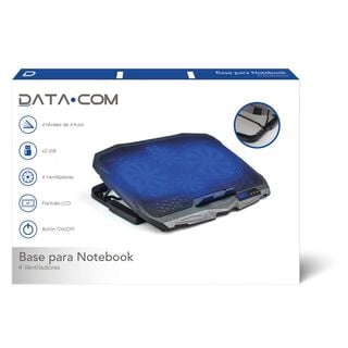 Base Notebook LCD 4 Ventiladores,hi-res