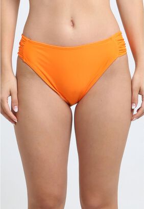 Bikini clásico costados drapeados naranjo,hi-res