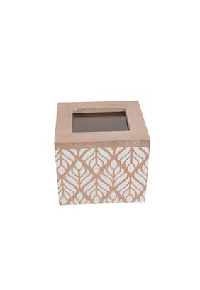 Caja de Té Madera Diseño 9.5x8.5x8.5cm,hi-res