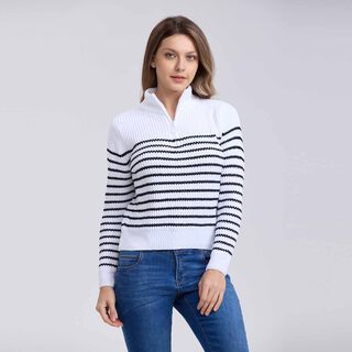 Sweater Mujer Tejido Juvenil Blanco Fashion´s Park,hi-res