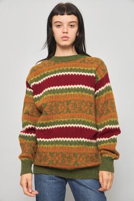 Sweater casual  multicolor united colo talla L 640,hi-res