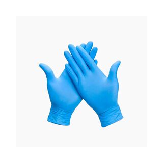 Guantes De Nitrilo Color Azul Celeste Sin Polvo Tresor,hi-res