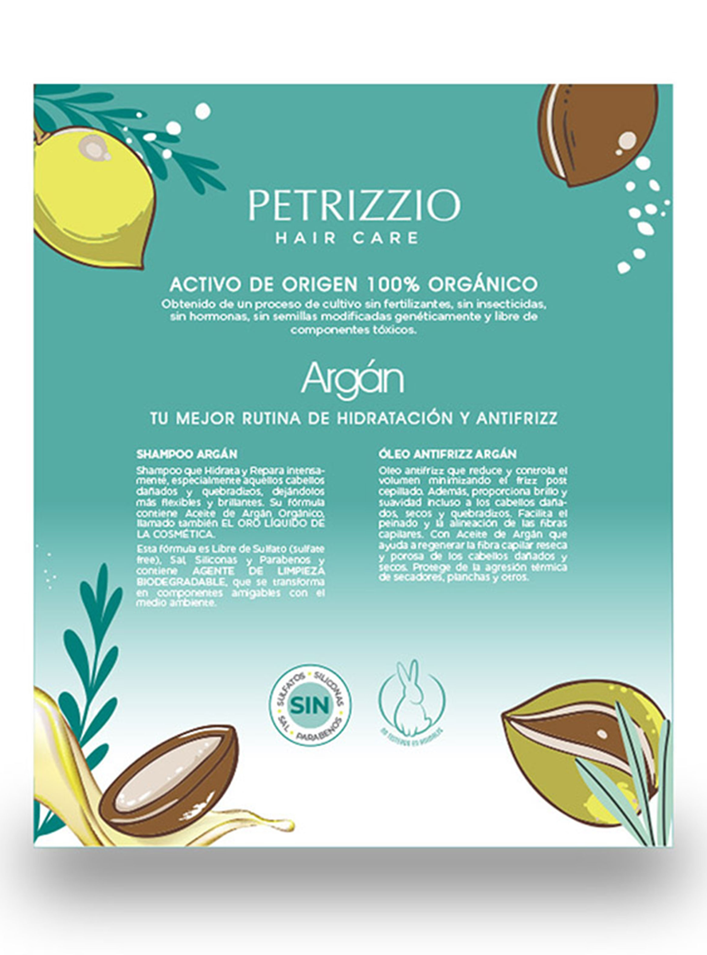 Oleo Antifrizz Argán Orgánico – Petrizzio